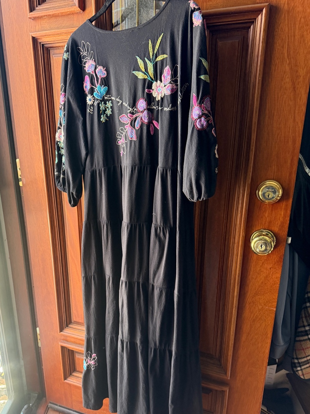 NWT Johnny Was SHILO DOLMAN TIERED KNIT $230 DRESS - Picture 9 of 9